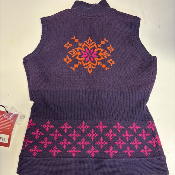 Neve 100% Wool Patterned Sweater Vest Small - Picture 2 of 5